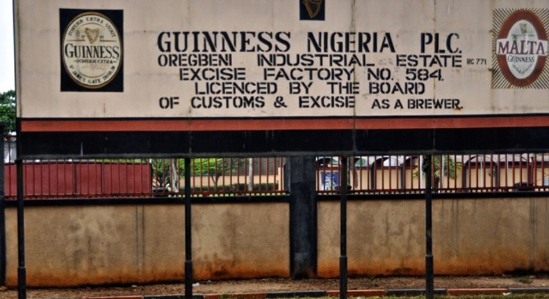 Guinness Nigeria factory signpost