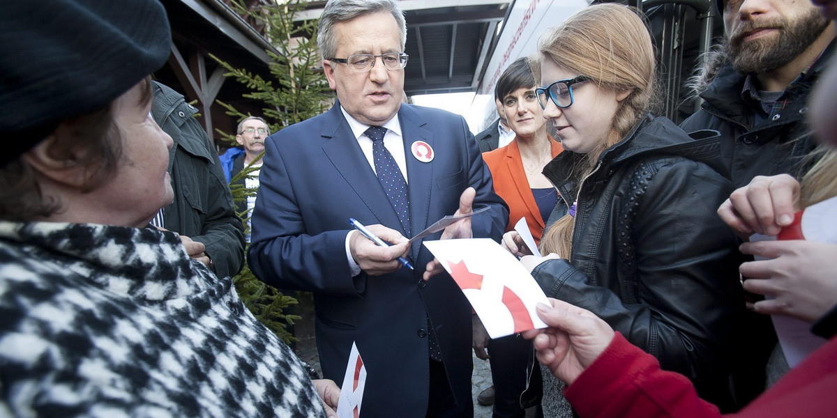 Bronisław Komorowski w Białowieży