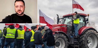 Gorzkie słowa Zełenskiego o Polsce. Tak tłumaczy niepokoje i protesty na granicy