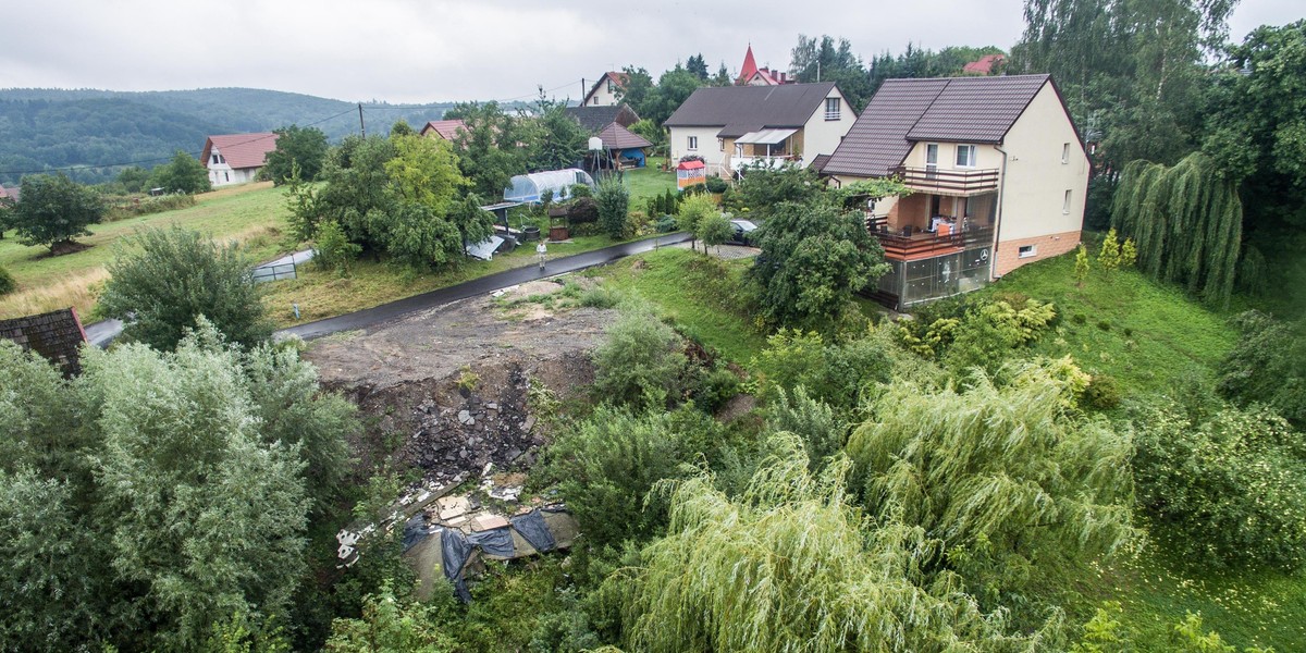 Osuwisko zagraża mieszkańcom Bochni