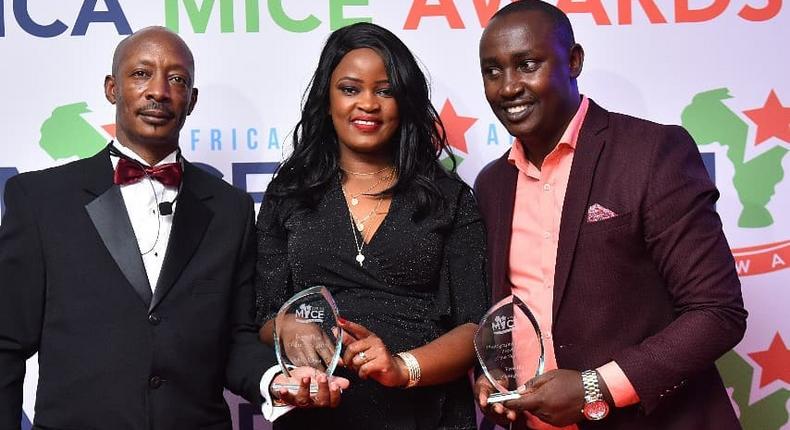 Prominent event organizer Chris Kirwa crowned as the Events host of the year 2019 by Africa MICE Awards