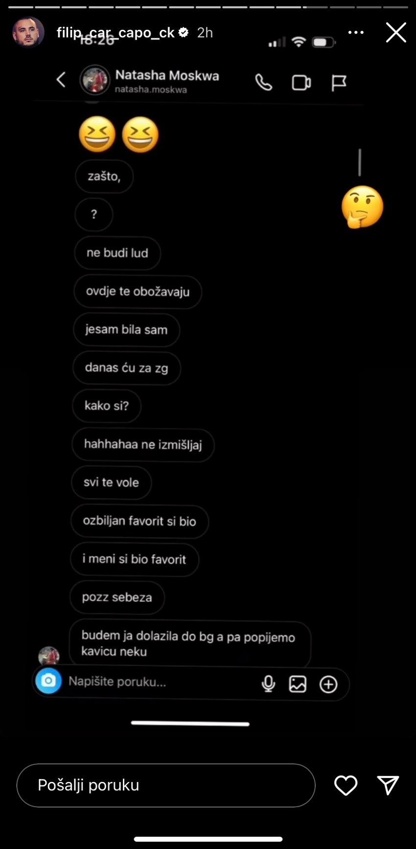 Car objavio poruke koje mu ja Moskva slala