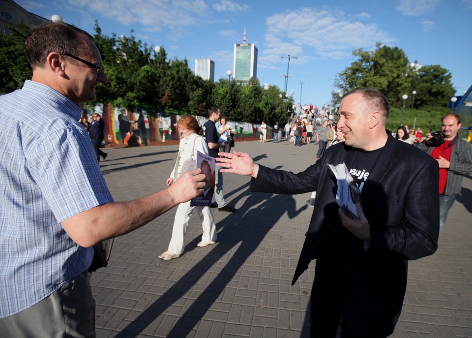 WARSZAWA KAMPANIA PREZYDENCKA PO AGITACJA