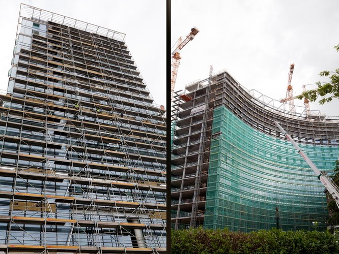 Budynki Warsaw Spire powstają w Warszawie między ulicami Grzybowską, Łucką, Wronią i Towarową. Razem stworzą największy budowany obecnie kompleks biurowy w Europie. Zespół biurowców  dostarczy na warszawski rynek 100 000 m2 powierzchni biurowej. Między biurowcami zostanie zaaranżowany nowoczesny plac miejski, wypełniony zielenią, restauracjami i kawiarniami.