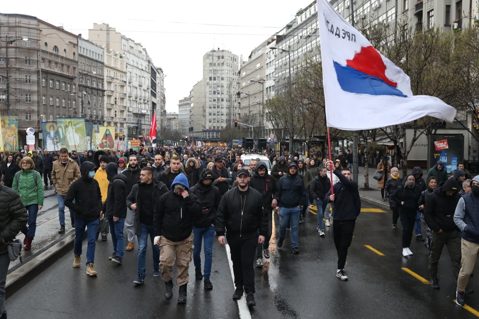 Protest antivakseri Skupština