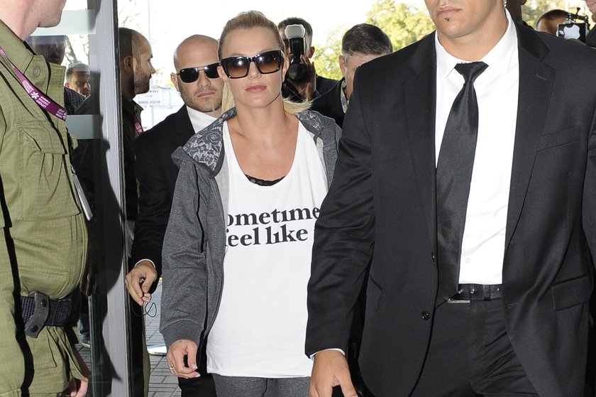 Britney Spears na lotnisku w Warszawie