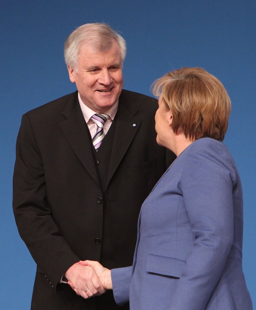 Horst Zehofer i Angela Merkel