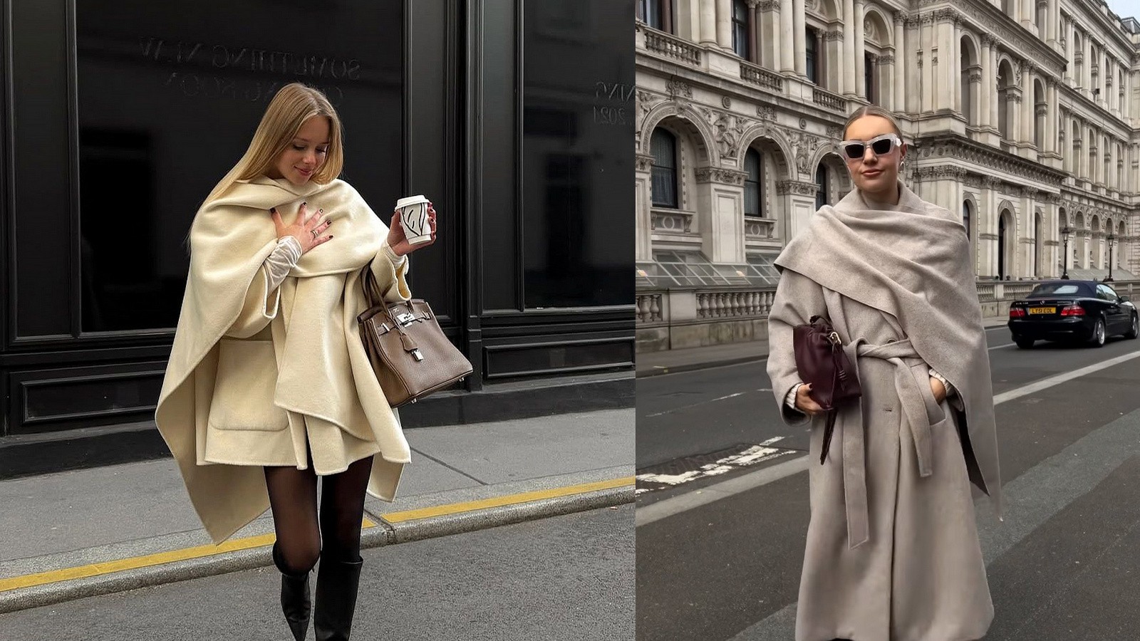 Kabát, ktorý nahradí šál.