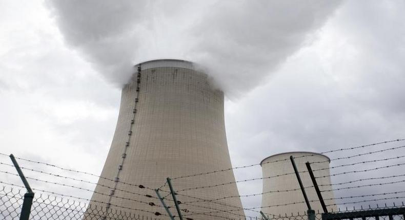 Steam rises from the cooling towers a nuclear power station in a file photo. REUTERS/Charles Platiau