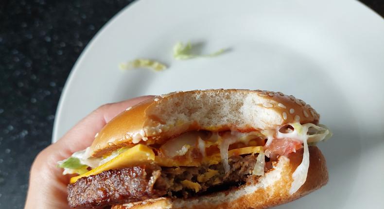 McDonald's sells a vegan burger of its McPlant in the UK.Grace Dean/Business Insider