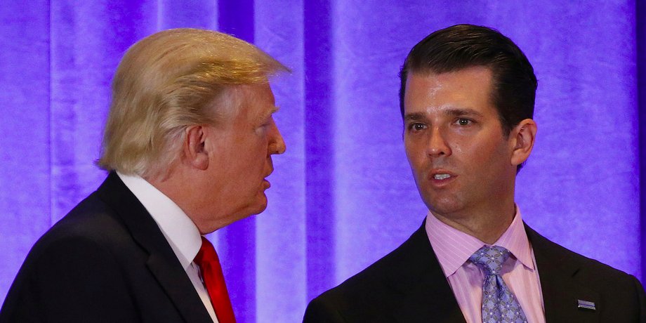 Donald Trump and Donald Trump Jr.