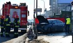 Tragedia w Warszawie. Auto wypadło z drogi na chodnik