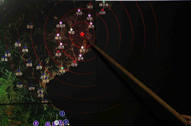 Korea Północna przeprowadziła próbę atomową EPA/JEON HEON-KYUN Dostawca: PAP/EPA.