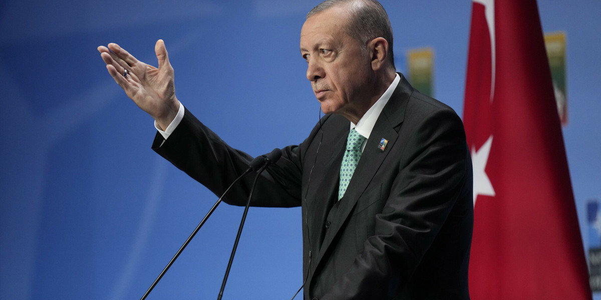 Prezydent Turcji  Recep Tayyip Erdogan