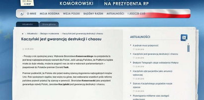 Komorowski wykupił stronę Kaczyńskiego?