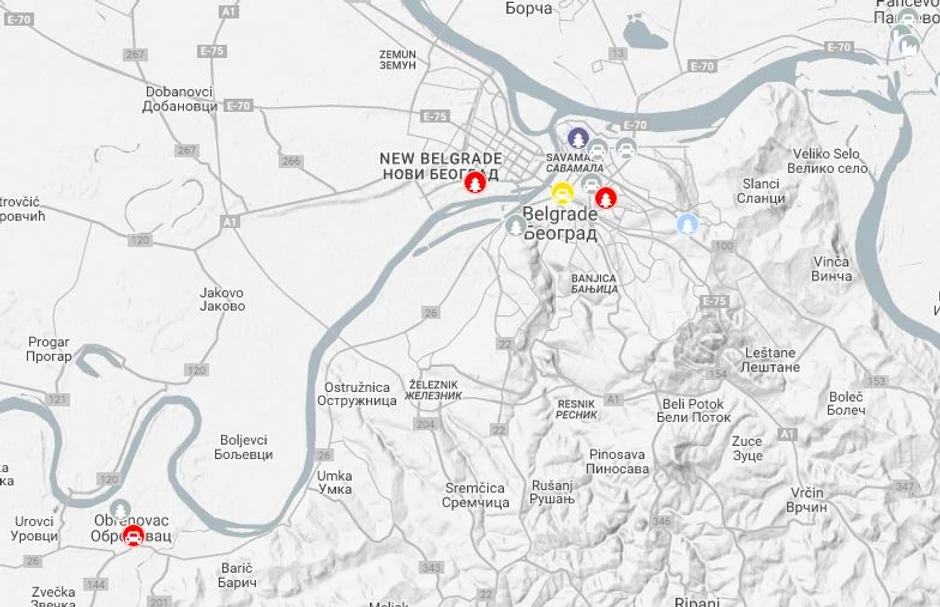 Zagađenost vazduha u Beogradu