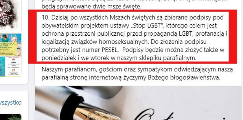 Szokujący wpis duchownych. Chodzi o LGBT