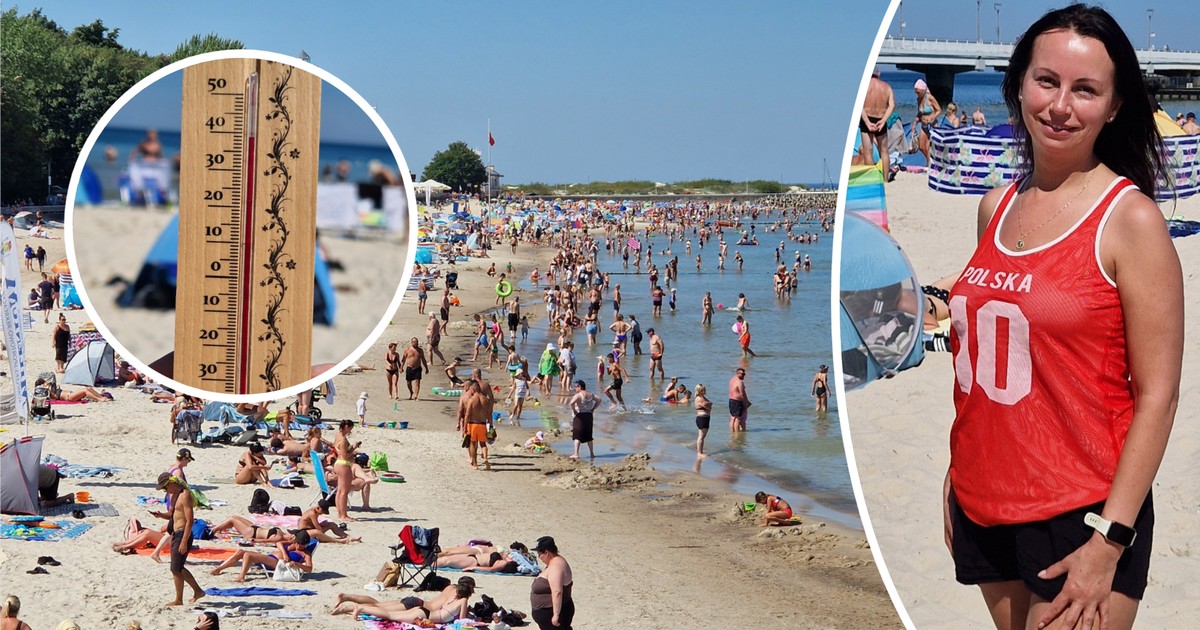 Kołobrzeg w upale: 39 stopni Celsjusza przyciąga tłumy turystów