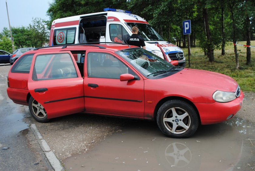 Auto, w którym zmarła Oliwka