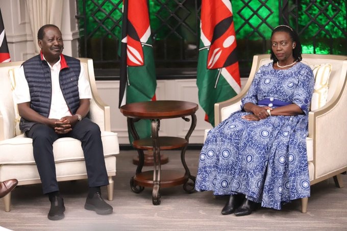 Raila Odinga Aand Martha Karua