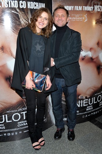 Magdalena Berus i Andrzej Chyra na premierze 'Nieulotnych'