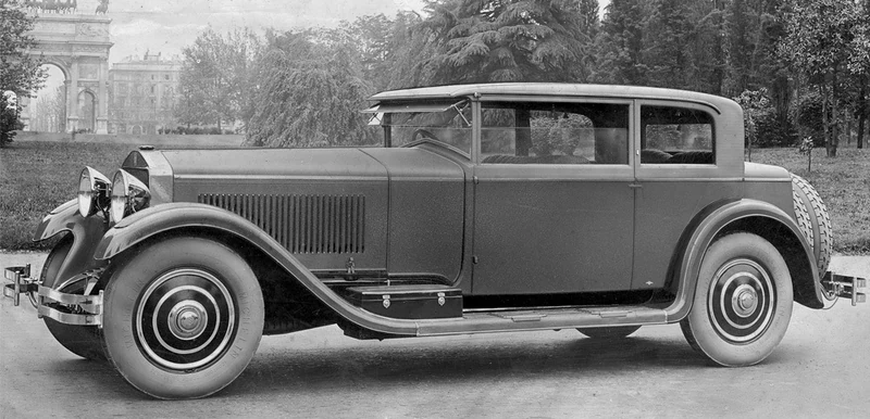 Luksusowy model Isotta Fraschini 8A Touring Belvedere z 1927 r.