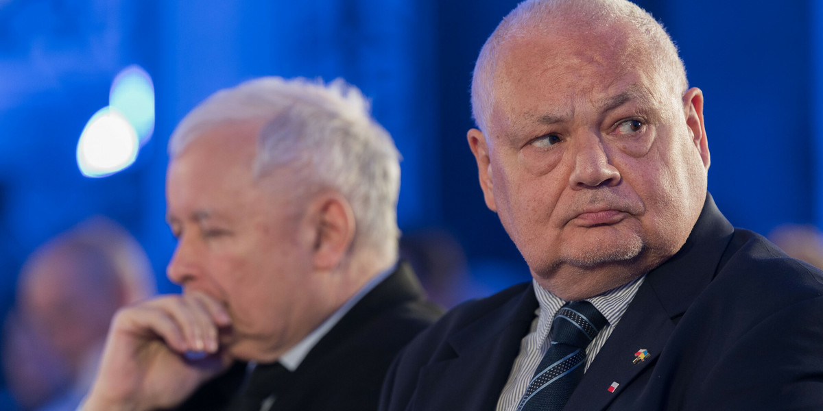 Jarosław Kaczyński, prezes PiS, i Adam Glapiński, szef NBP. 