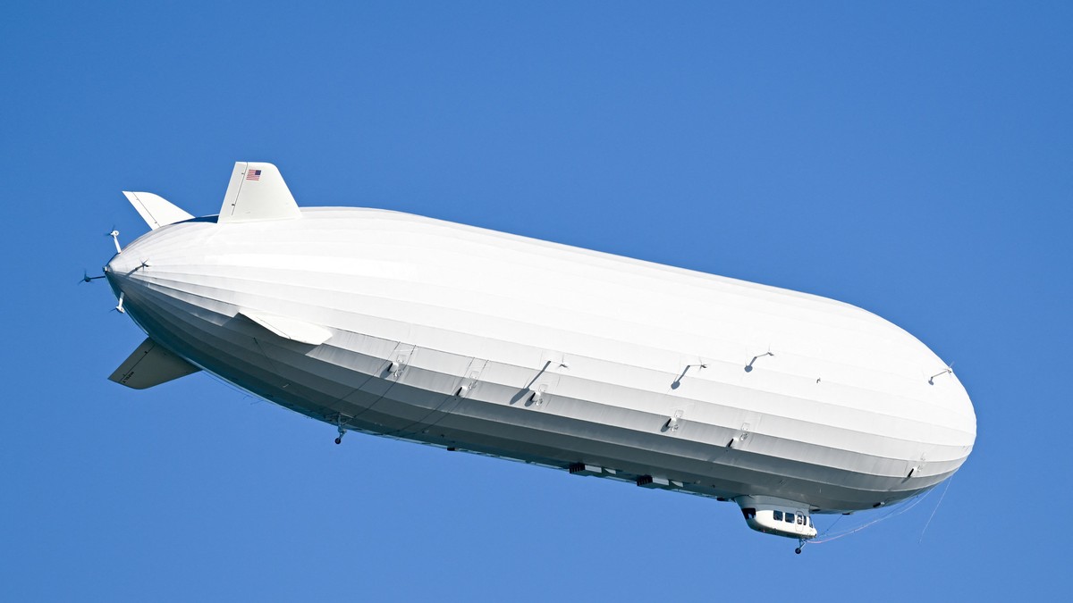 Dirižabl, ilustracija