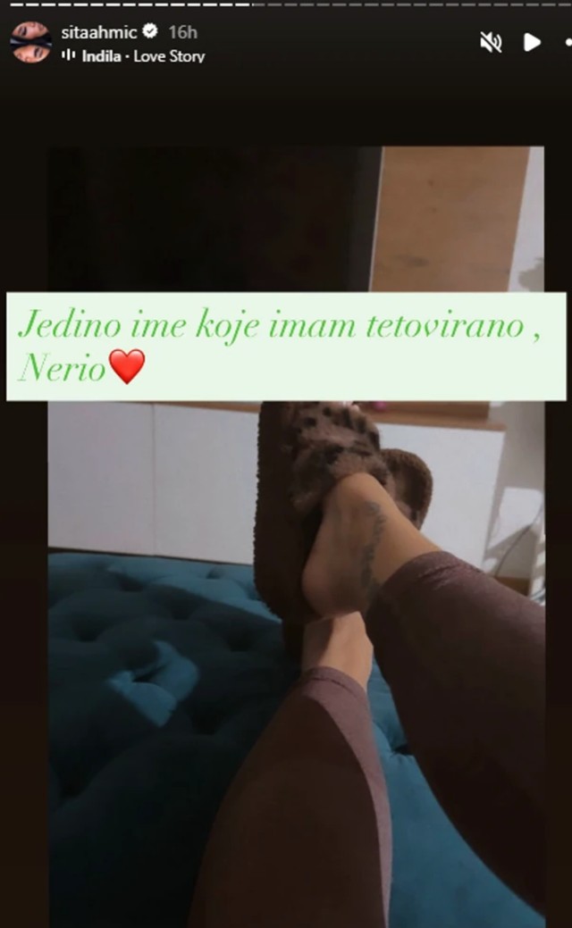 Sita posvetila sinu tetovažu