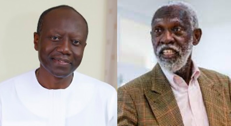 Professor Stephen Adei and Ken Ofori-Atta