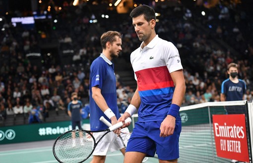 Danil Medvedev i Novak Đoković