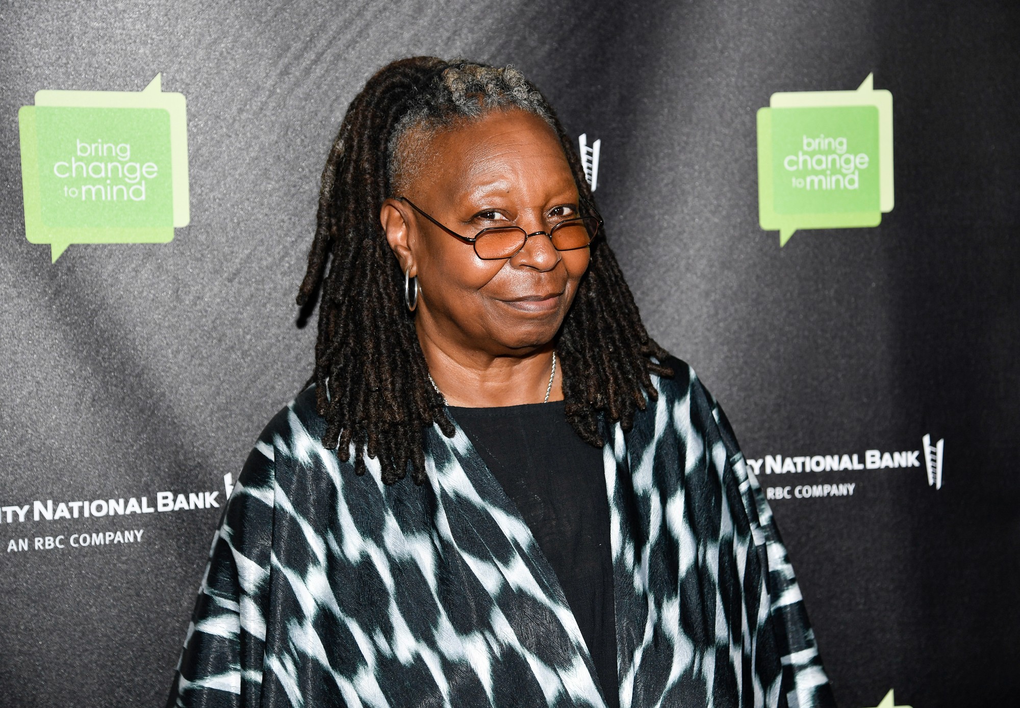 Herečka Whoopi Goldberg.