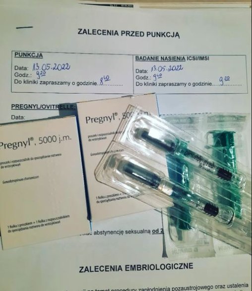 Anna dokumentowała przygotowania do in vitro