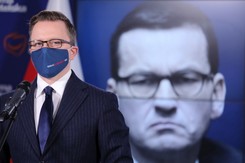 Awantura na konferencji KO. Poszło o koszty Szpitala Narodowego