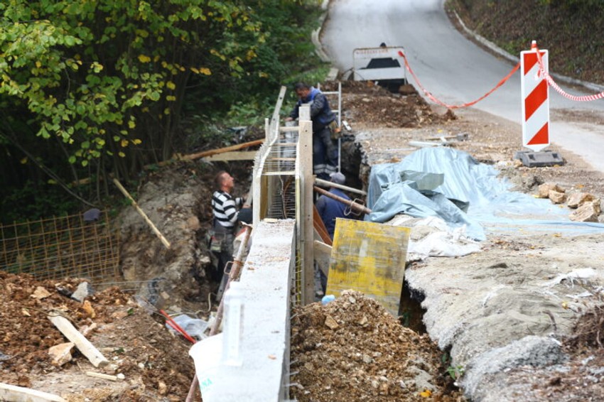 Sanacija klizišta u Sinjevcu