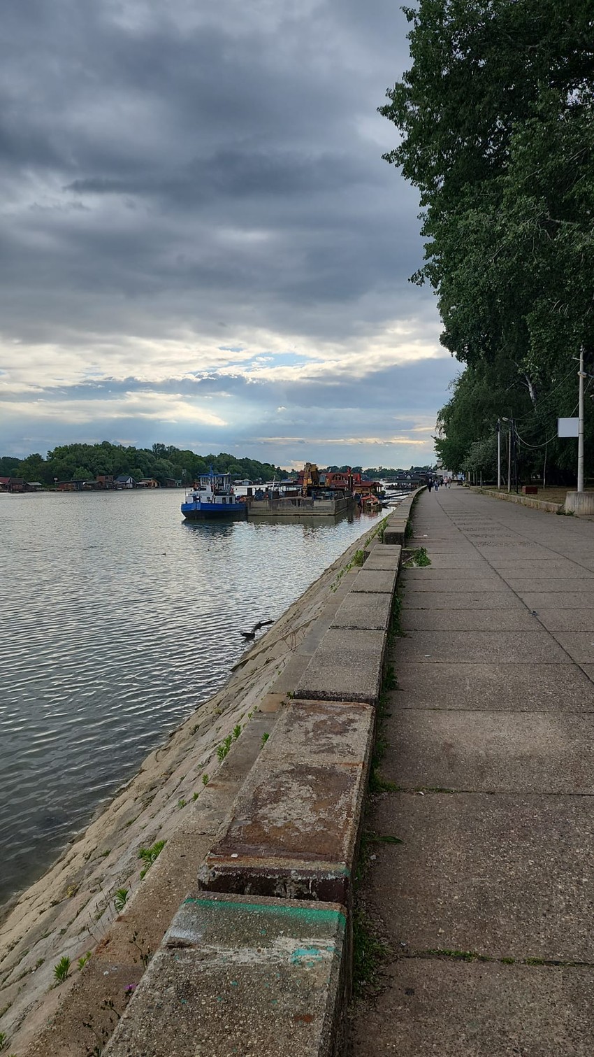 Na Savskom keju izvučen brod