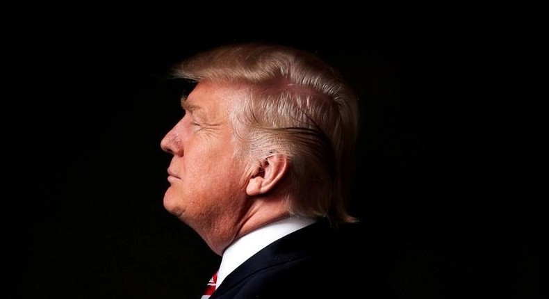 Republican U.S. presidential candidate Donald Trump poses for a photo after an interview with Reuters in his office in Trump Tower, in the Manhattan borough of New York City, U.S., May 17, 2016. REUTERS/Lucas Jackson