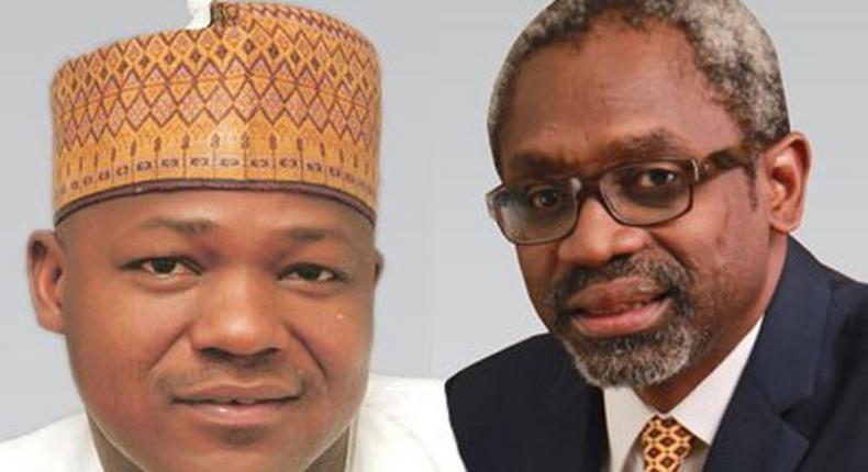 New House of Representatives Speaker, Yakubu Dogara (left) and Femi Gbajabiamila.