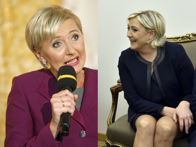 Agata Kornhauser-Duda i Marine Le Pen