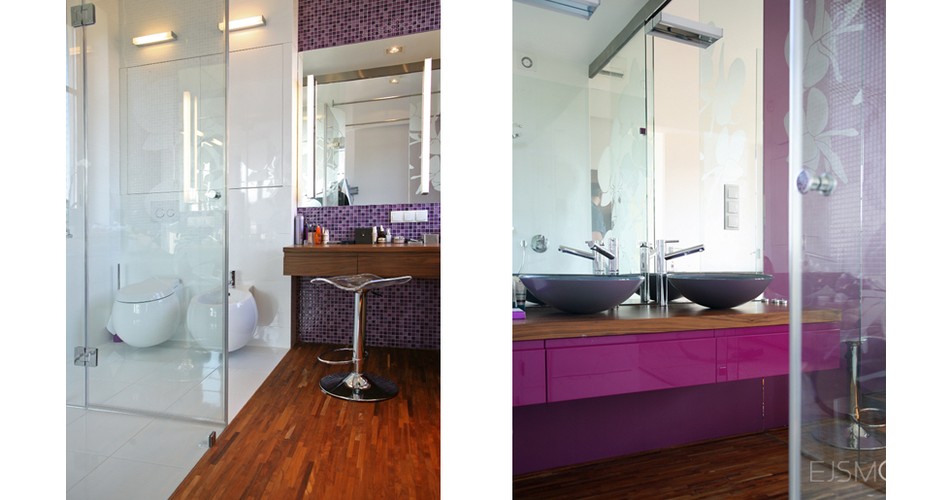 Nowoczesna łazienka - projekt Ejsmont