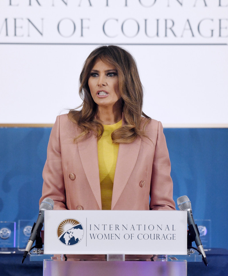 Melania Trump na rozdaniu nagród International Women of Courage, rok 2018