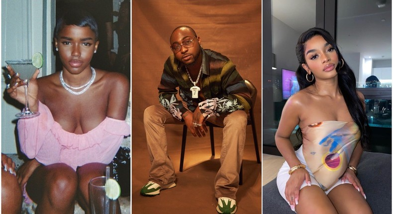 Kenza alleges that she was made to follow Davido and Eva on a trip to Greece while Chioma was heavily pregnant [Instagram/EvssOfficial] [Instagram/DavidoOfficial] [Instagram/6Kenza]