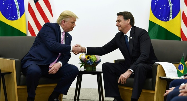 Brazil's President Jair Bolsonaro says he has a direct line to US President Donald Trump