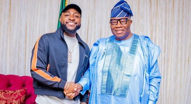 Senate President Akpabio meets Davido, pledges support for the Entertainment Industry