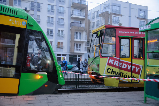 Zderzenie tramwajów w Poznaniu. Jeden z motorniczych był pijany