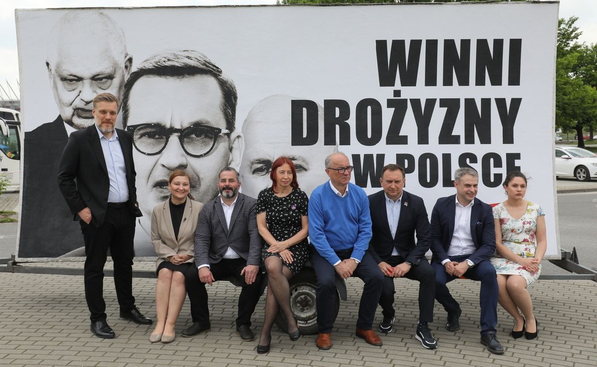 Włodzimierz Czarzasty (4P), Krzysztof Gawkowski (2P), Tomasz Trela (3P) i Adrian Zandberg (L)