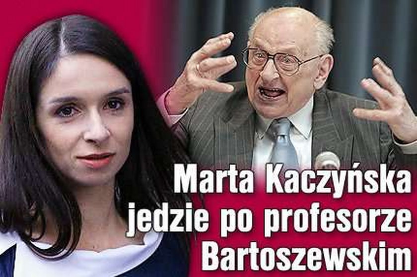 Marta Kaczyńska jedzie po prof. Bartoszewskim