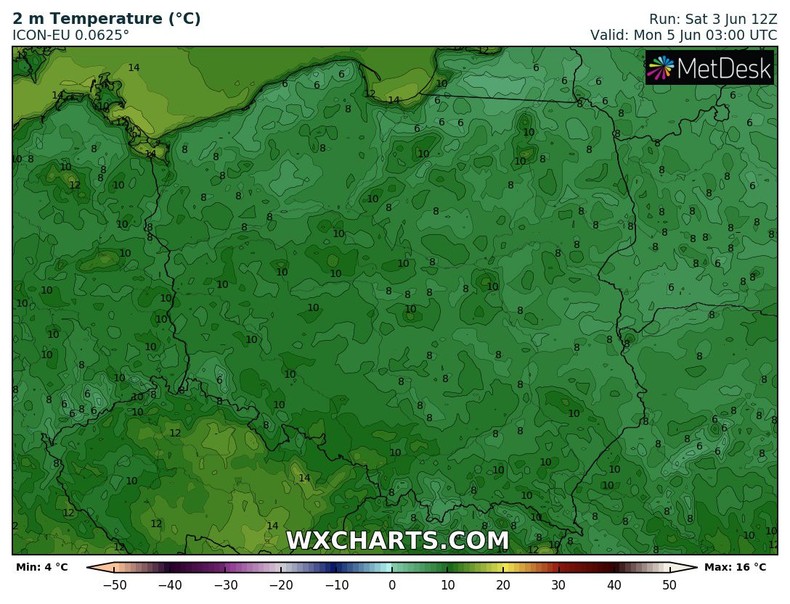 W nocy temperatura obniży się do 6-10 st. C