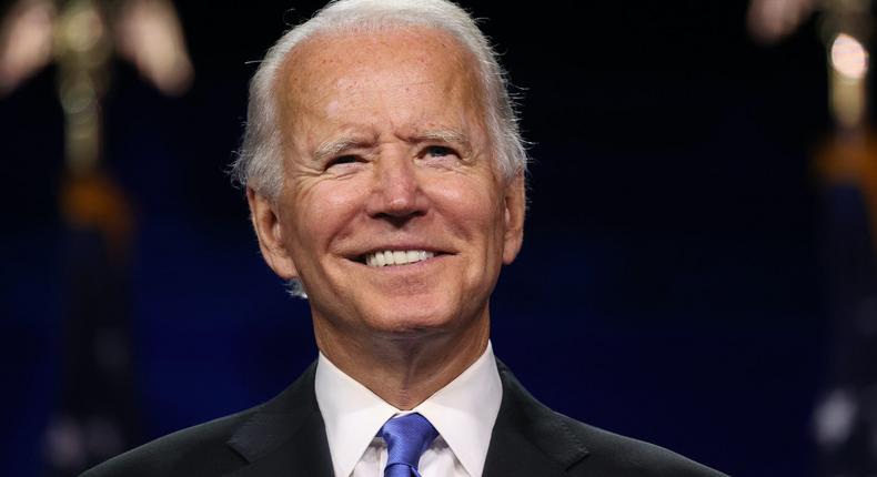 Joe Biden accepts the 2020 Democratic presidential nomination on the fourth night of the Democratic National Convention on Thursday.