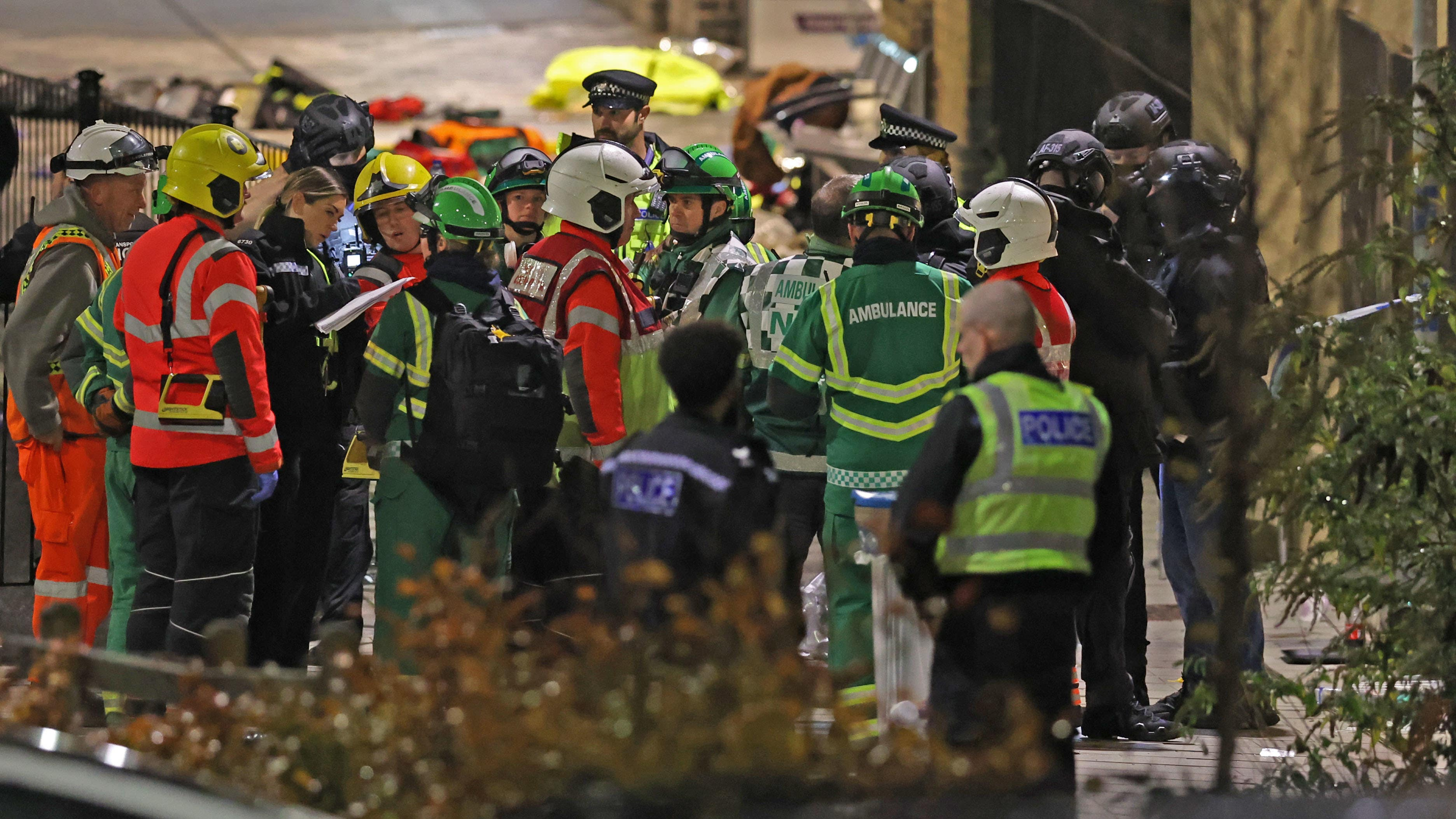 9 fight for life after knife rampage on London-bound train